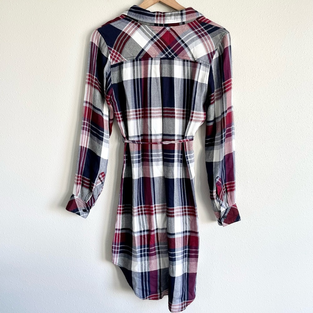 Rails Nadine Plaid Flannel Dress Size Small - Picture 6 of 16